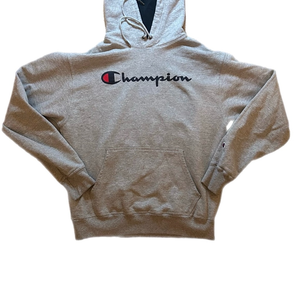 Champion Men's Gray Hoodie Sweater